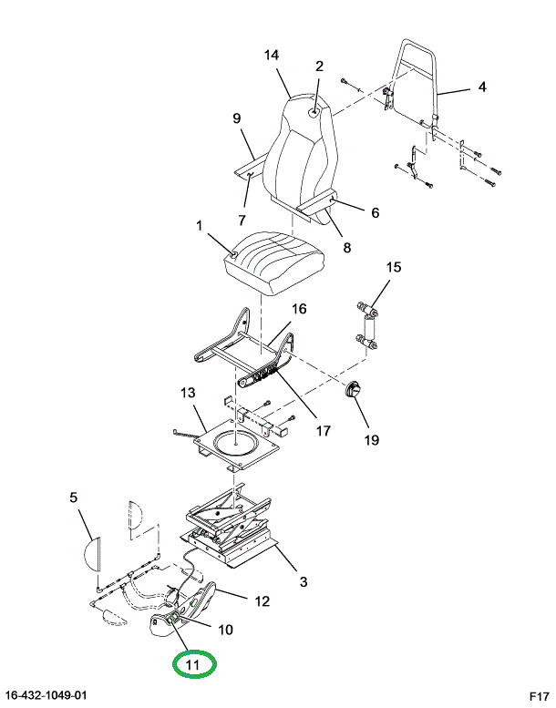 2515922C91 VALVE,LUMBAR, BAG AND HOSES