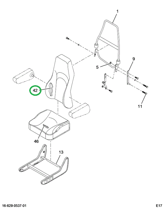 2515926C91 Cushion Back High Chrc Cl Air