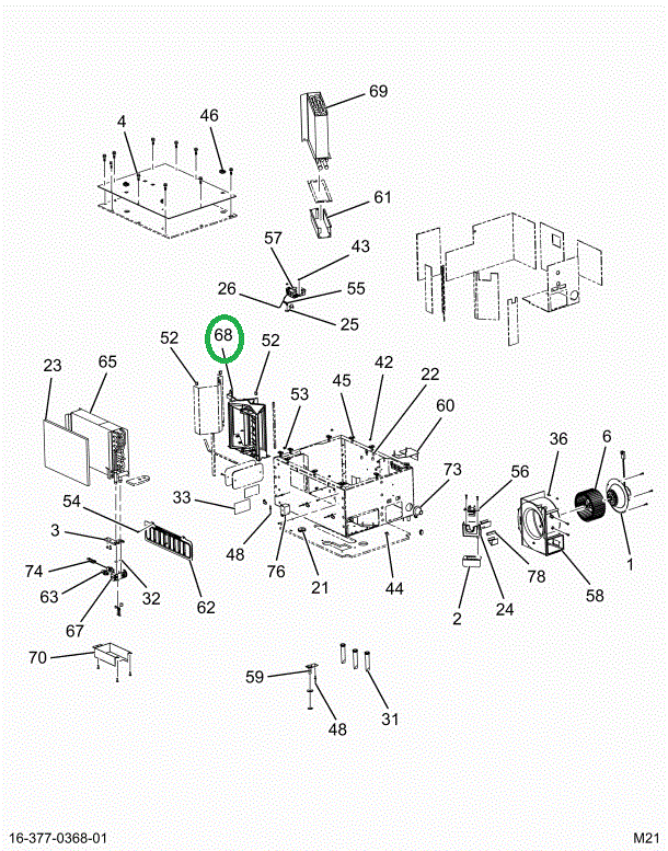 2515936C1 DOOR,BLEND DOOR ASSY