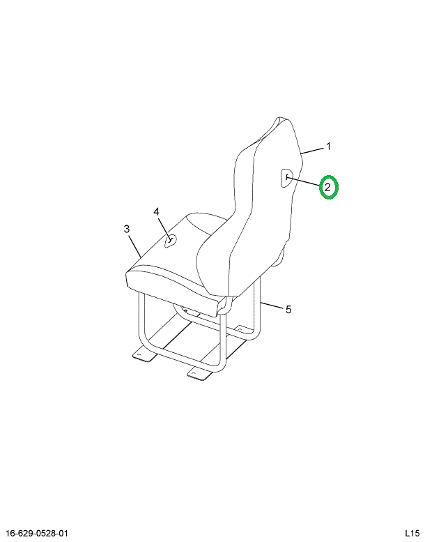 2515943C91 Cushion Back With Cover