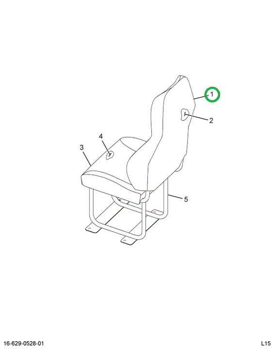 2515944C1 Cover, Back Cushion