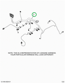 2515965C91 Harness, Master,  Isx Cab To E