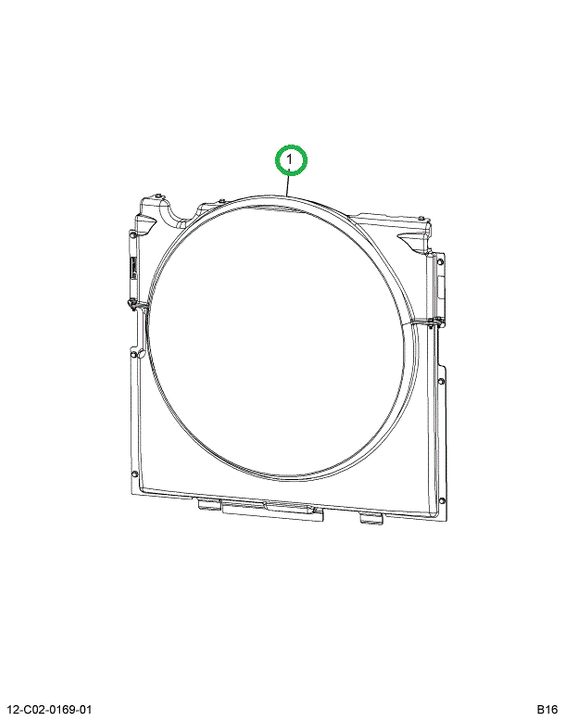 2515975C1 Shroud, Radiator Fan, Cooling