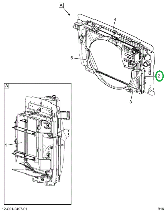 2516042C1 Support, Assembly Left Hand