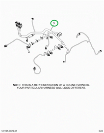 2516077C91 Harness, Master,  Cab To Engin