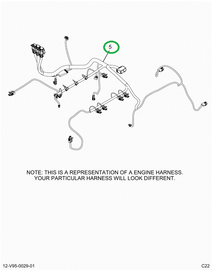 2516081C91 Harness, Master,  Cab To Engin