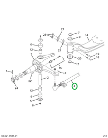 2516087C91 ROD,TIE ROD ASSEMBLY W/ENDS
