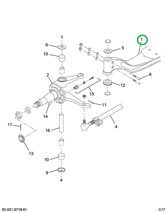 2516088C91 BEAM D-1324W, LHS