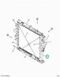 2516093C91 CHANNEL,RADIATOR,CHANNEL,RIGHT