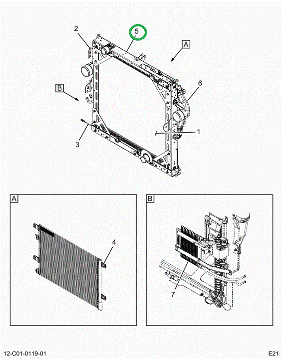 2516096C91 INSULATR,RADIATOR,VIBRATION DA