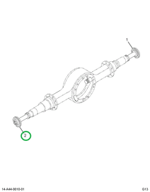 2516113C91 SHAFT, AXLE RIGHT HAND REAR RE