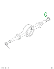 2516114C91 Shaft, Axle Left Hand Rear Rea