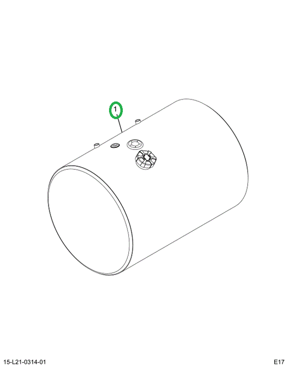 2516178C91 Tank, Fuel, Service, 24 Inch D