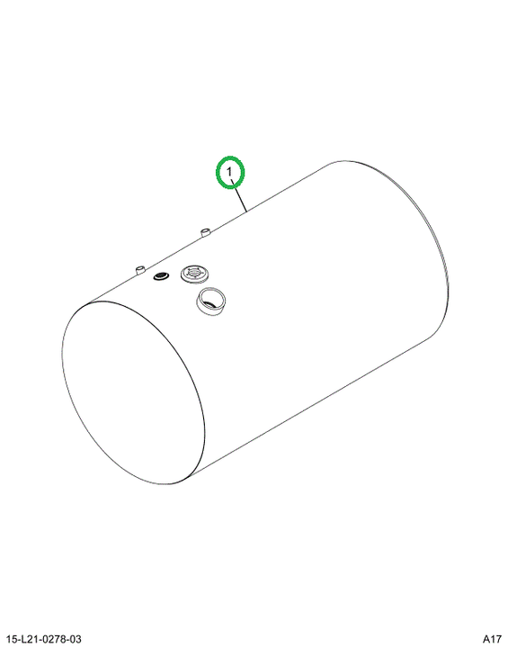 2516179C91 Tank, Fuel, 24 Ind, 100g, Lt,