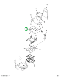 2516206C91 Cushion Seat Assembly With Out
