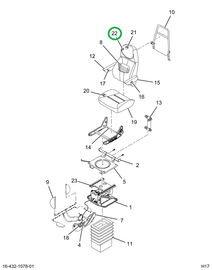 2516439C1 COVER, SEAT BACK COVER