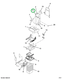 2516441C1 COVER, SEAT BACK COVER