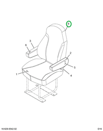 2516442C1 COVER, SEAT BACK COVER
