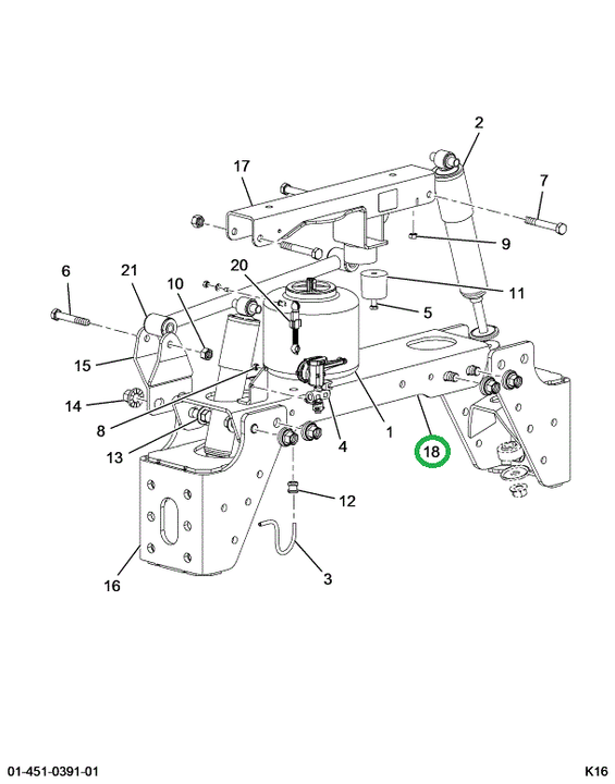 2516486C1 CMEMBER,CROSSMEMBER ASSEMBLY
