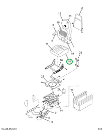 2516503C1 COVER,SEAT, BLCK CHRRY MRDURA