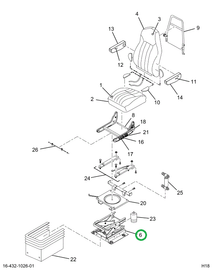 2516546C91 PEDESTAL,BASE, SEAT PEDESTAL