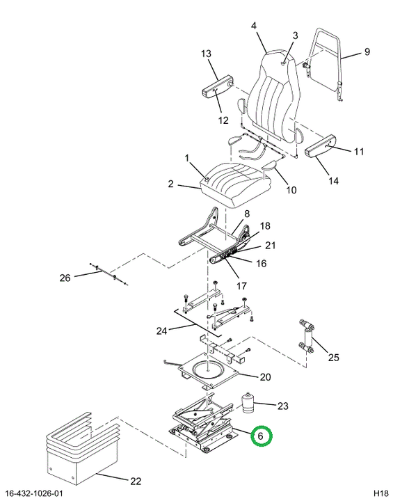 2516546C91 PEDESTAL,BASE, SEAT PEDESTAL