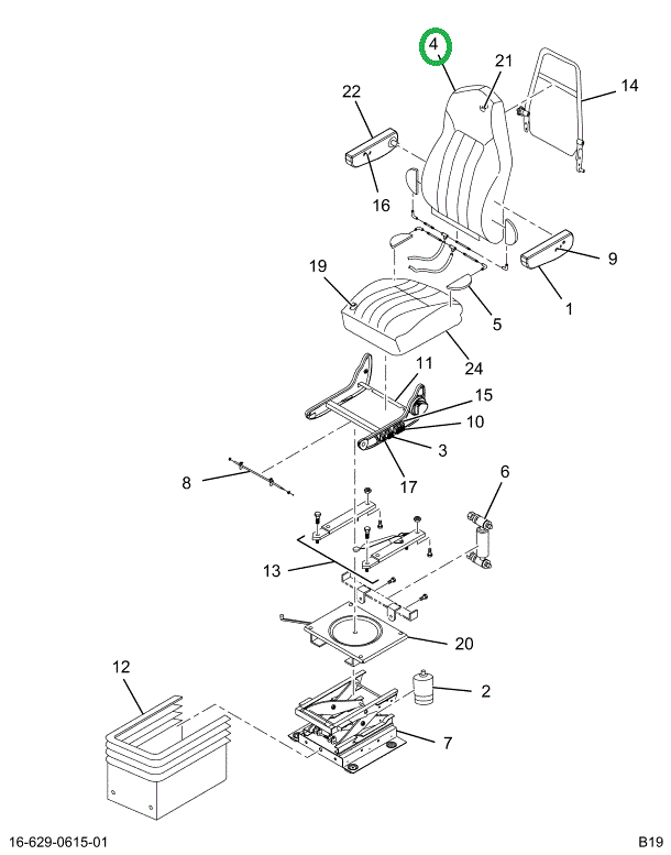 2516603C1 COVER,SEAT BACK COVER