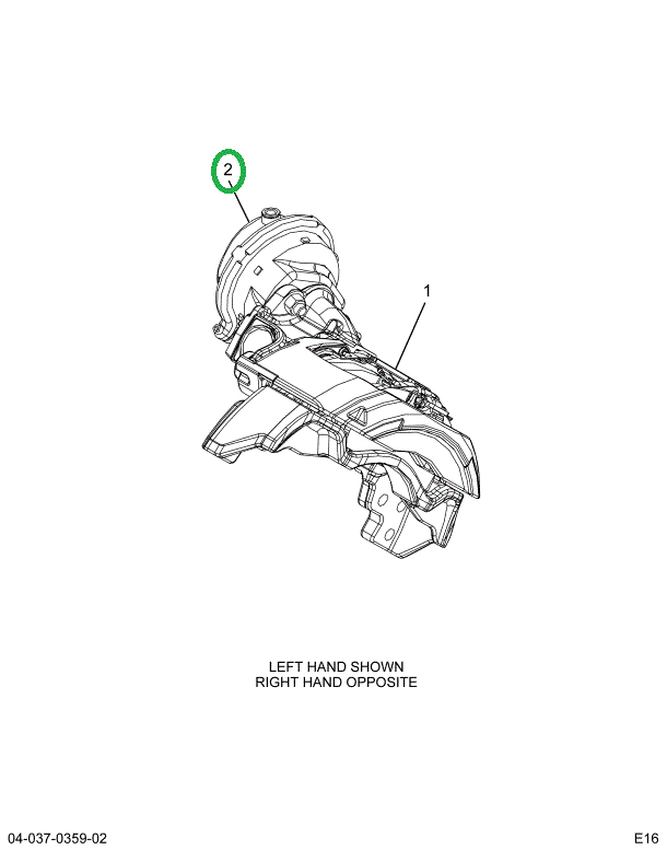 2516645C91 CHAMBER,AIR CHAMBER LH