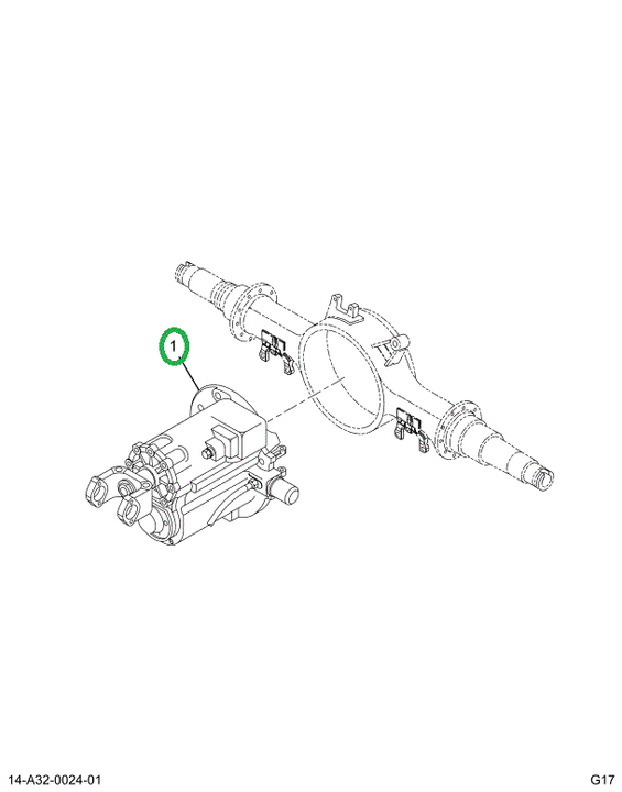 2516668C91 Differntial, Meritor Forward R