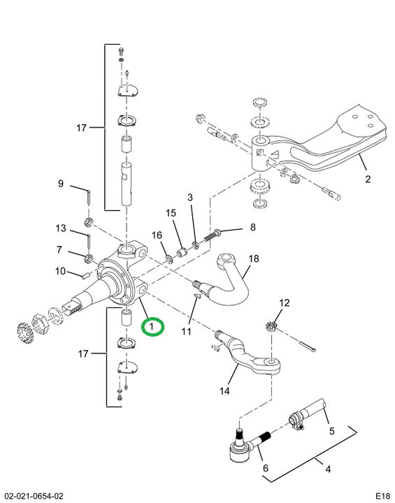 2516671C91 KNUCKLE, STEERING LEFT HAND