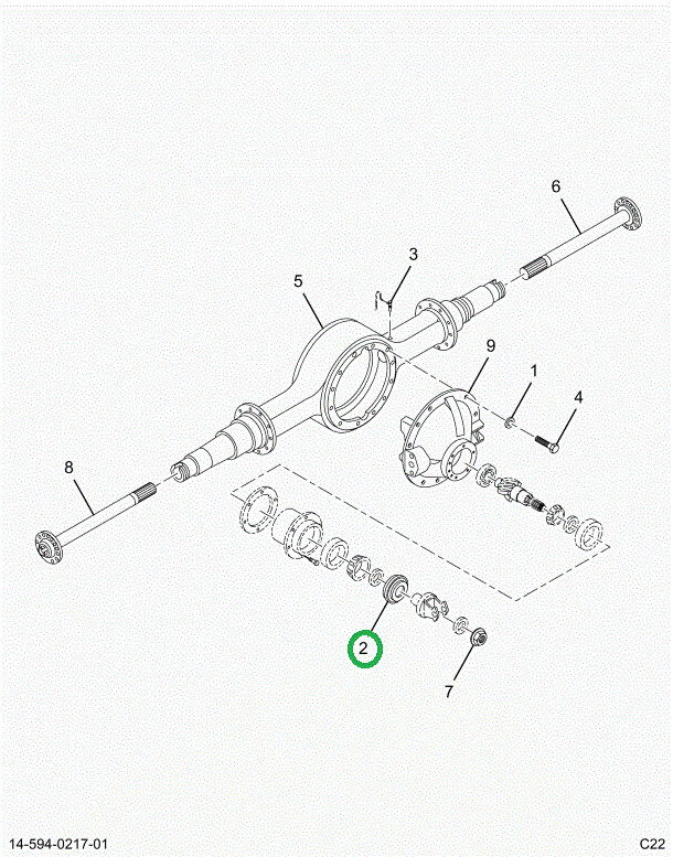 2516746C91 SEAL, PINION SHAFT