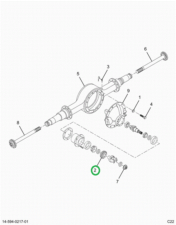 2516746C91 SEAL, PINION SHAFT