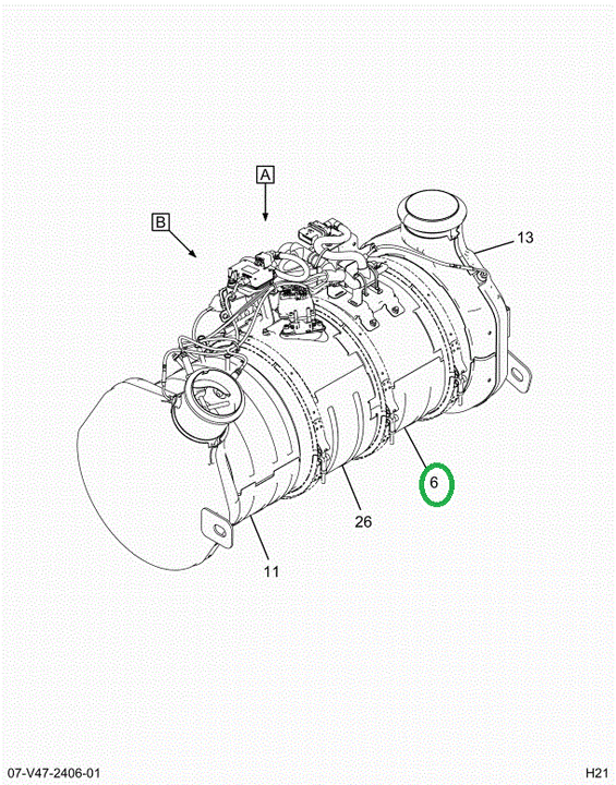 2516807C91 Filter, Diesel Particulate