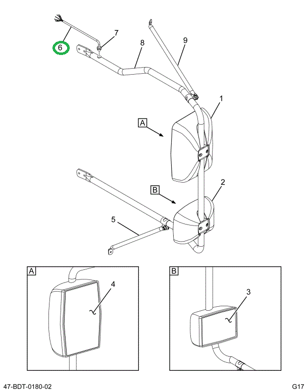 2516882C1 Harness, Mirror Wiring