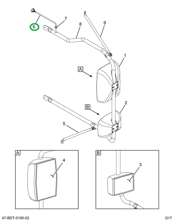 2516882C1 Harness, Mirror Wiring