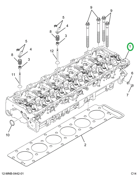 2517038C91 KIT, CYLINDER HEAD REMOVAL AND
