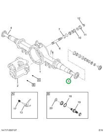 2517228C91 Axle Shaft Left Hand Long Arm