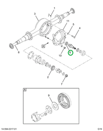 2517231C91 SHIM, PINION