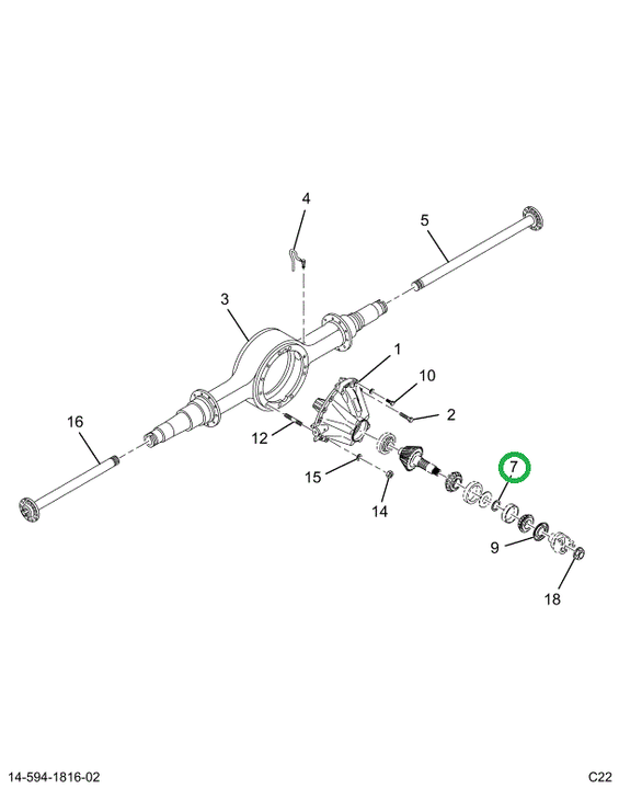 2517232C91 Spacer, Pinion
