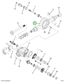 2517233C91 Housing, Axle, Forward Rear, D