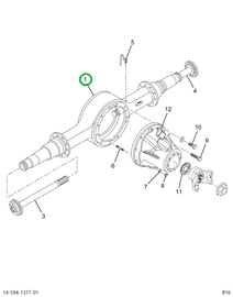 2517237C91 HOUSING,AXLE HOUSING R40-156