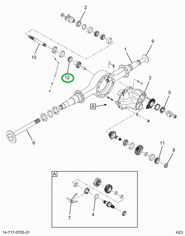 2517240C91 BEARING CONE, O/P SIDE GEAR