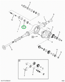 2517240C91 BEARING CONE, O/P SIDE GEAR