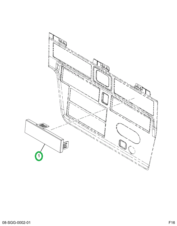2517259C1 PANEL,2 SWITCH CUT OUT