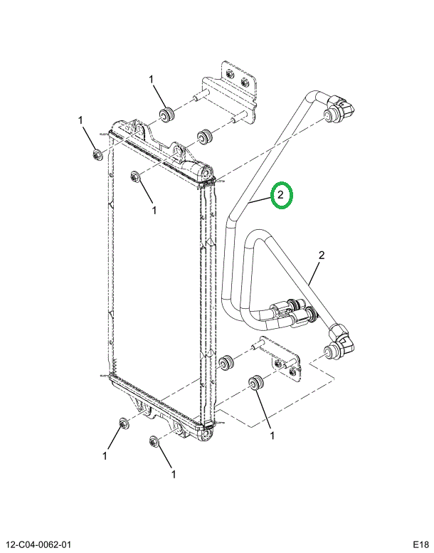 2517301C1 TUBE,HARDLINES KIT, TRANSMISSI