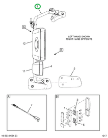 2517374C91 BRACKET ASSY, LH, BLACK, RMT,