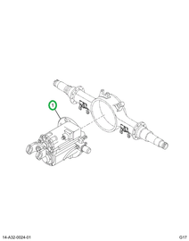 2517410C91 Differential Meritor 4.56 Rati