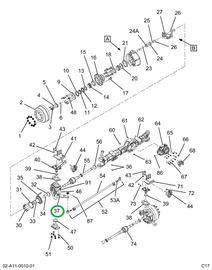 2517422C91 Knuckle, Steering Assembly Rig