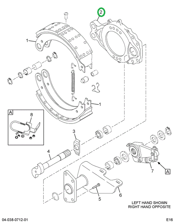 2517435C91 Spider, Left Hand Meritor