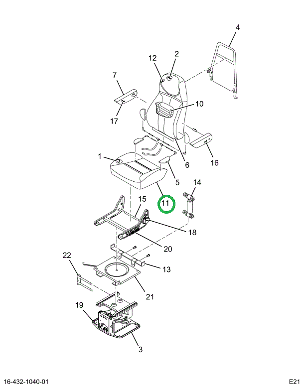 2517570C91 COVER, CUSHION